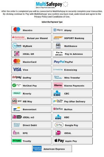 MultiSafepay Payment  Selection